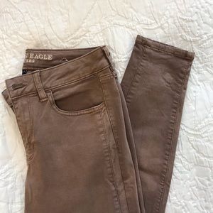 American Eagle Khaki Jeggings